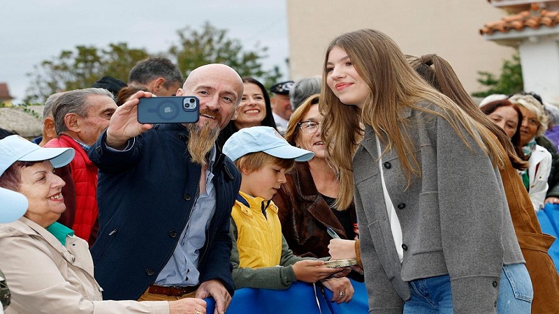 الأميرة صوفيا خلال تقديم جائزة القرية النموذجية لأستورياس 2025 إلى فالدسوتو