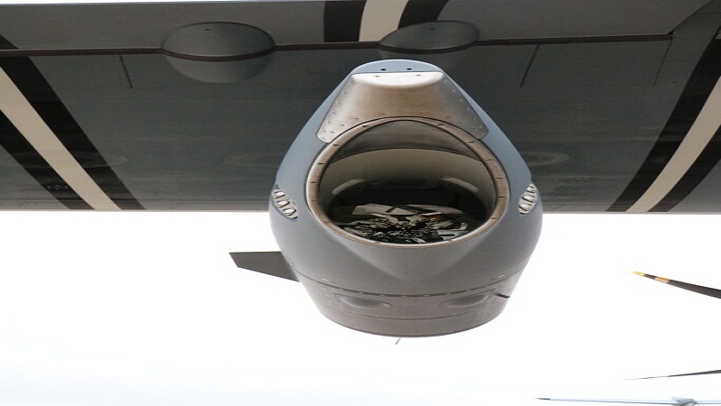 كبسولة التزود بالوقود المزودة بسلة منخفضة السرعة لتزويد طائرات الهليكوبتر بالوقود