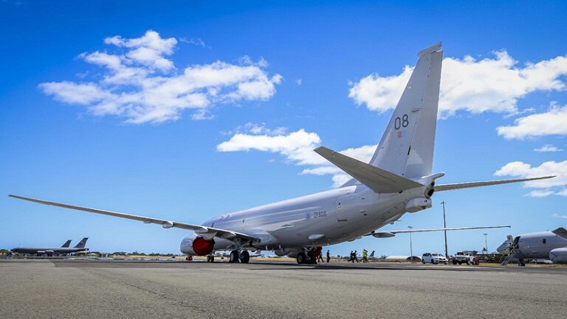 طائرة بريطانية من طراز "بي-8 إيه بوسيدون" فوق شمال الأطلسي