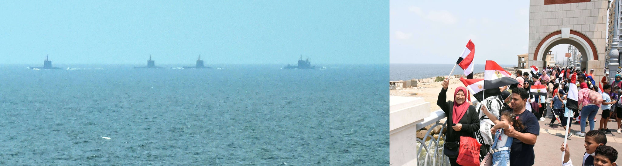 الاحتفال بوصول الغواصة الألمانية