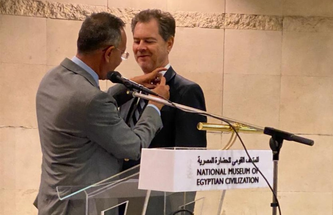 كلمة سفير إسبانيا في مصر، ألبارو إيرانثو، خلال افتتاح معرض رحلات التنقيب في المواقع الأثرية بصعيد مصر ق 19 وأرشيف الأثري الإسباني إدواردو تودا، بالمتحف القومي للحضارة المصرية بالقاهرة (14-9-22)