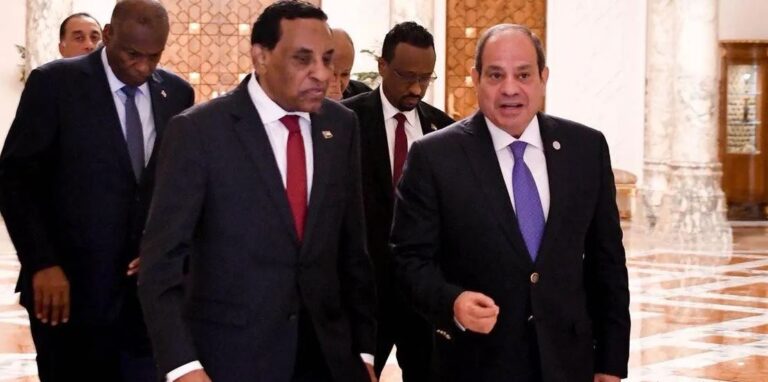 السيسي و رئيس وزراء السودان