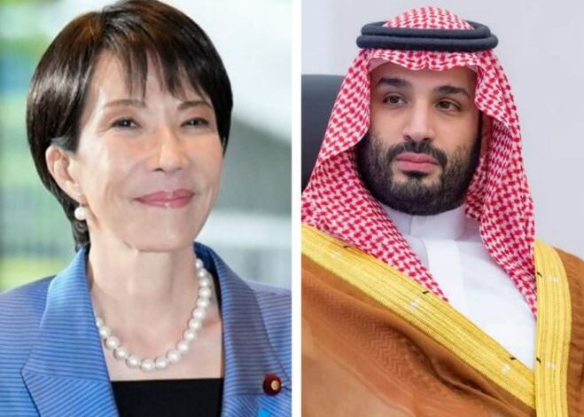ولي العهد السعودي ورئيسة وزراء اليابان
