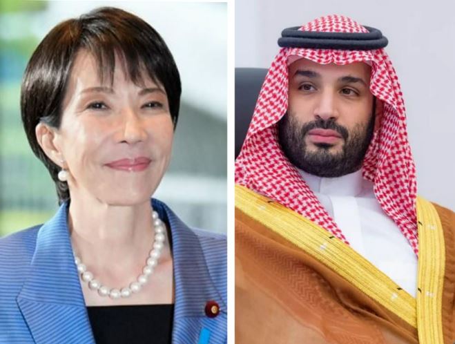 ولي العهد السعودي ورئيسة وزراء اليابان