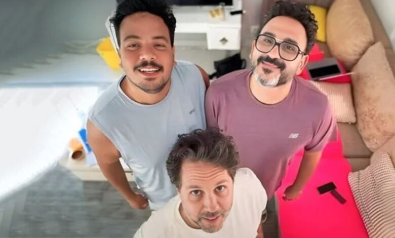 هشام ماجد، وأكرم حسني، ومصطفى غريب