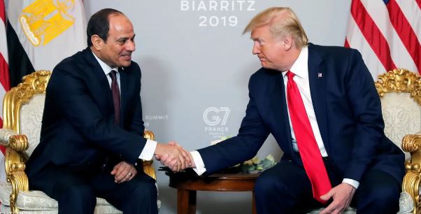 الرئيس عبد الفتاح السيسي، دونالد ترامب،