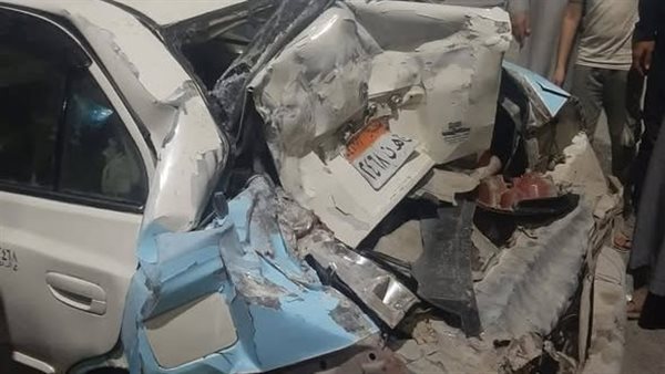 انقلاب سيارة بكفر الدوار بالبحيرة