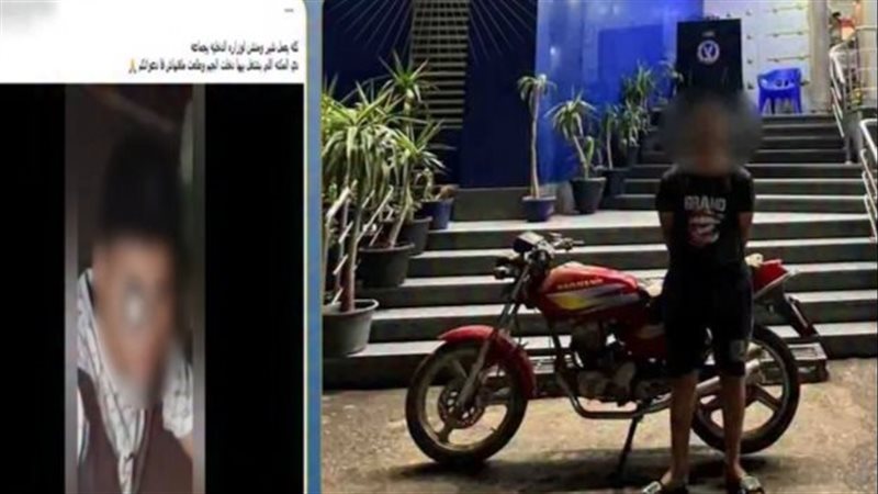ضبط لص سرق دراجة نارية بطلخا بعد تداول فيديو الواقعة