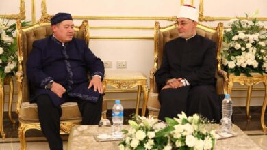 المفتي يلتقي نائب مفتي كازاخستان