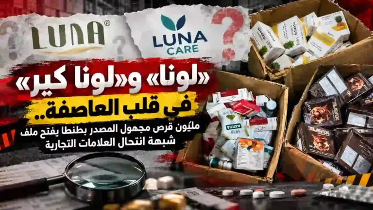 «لونا» و«لونا كير» في قلب العاصفة.. مليون قرص مجهول المصدر بطنطا يفتح ملف شبهة انتحال العلامات التجارية