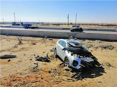 مصرع 3 أشخاص في انقلاب سيارة ملاكي على الطريق الزراعي بالبحيرة